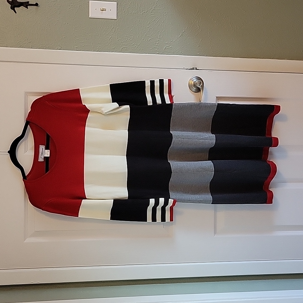 J Howard striped sweater dress size xl